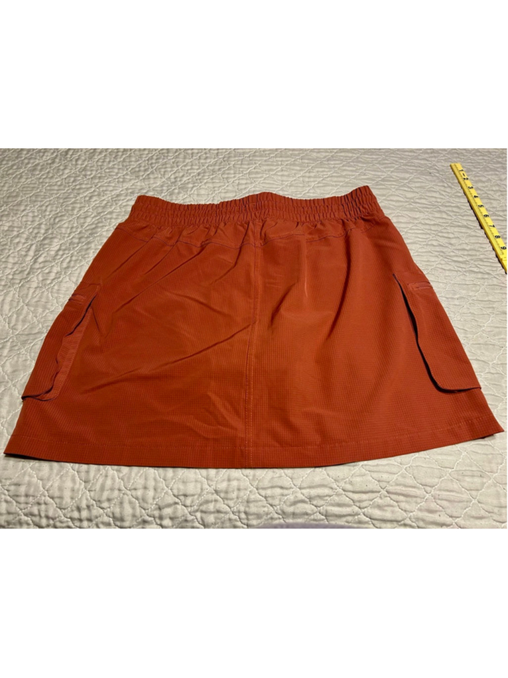 Apana Women's Orange Skort Skirt Shorts Size L Summer Yoga - Picture 4 of 7